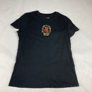 Harley Davidson T Shirt Women's Size M - "Babes Club" Skull Cherry